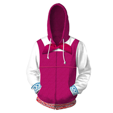 Masha and the Bear Sudadera Cosplay Sudadera con Cremallera Unisex